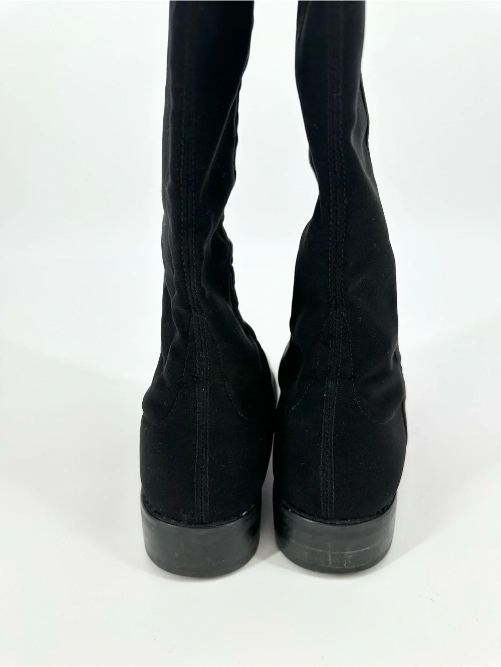 Stuart Weitzman 5050 Over-The-Knee Boots Leather Black Stretchy
